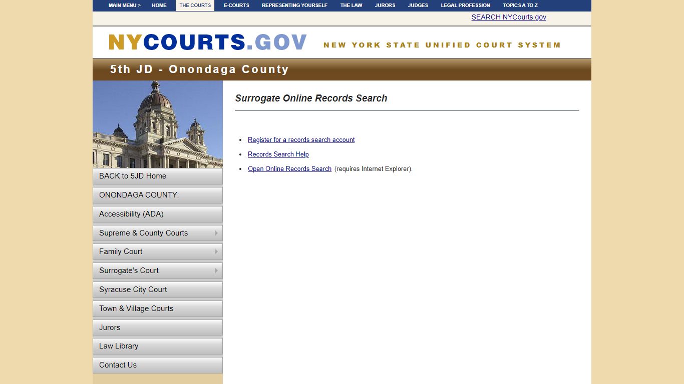 Surrogate Online Records Search | NYCOURTS.GOV